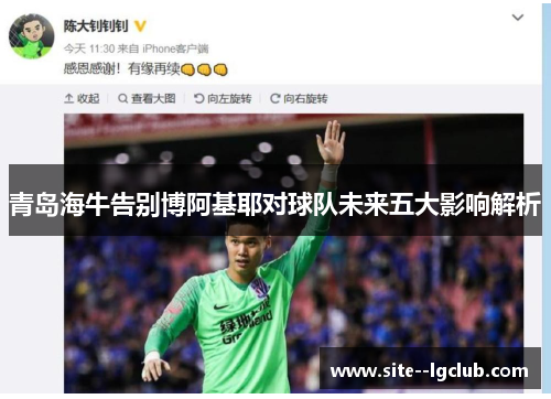 青岛海牛告别博阿基耶对球队未来五大影响解析